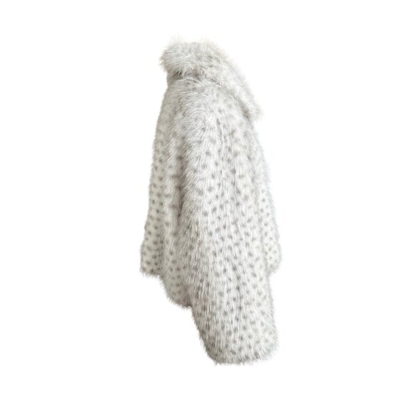 NWT Women’s Rebecca Minkoff Cropped Vegan Fur Jacket Coat - Glam- Old Money- XL - Picture 6 of 7